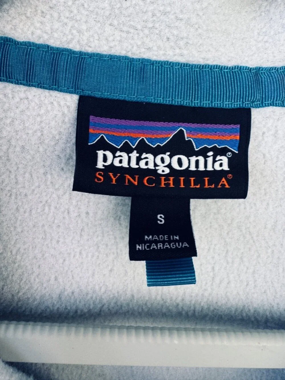 Patagonia Synchilla Snap-T Fleece Pullover Women Small White Black Jacket